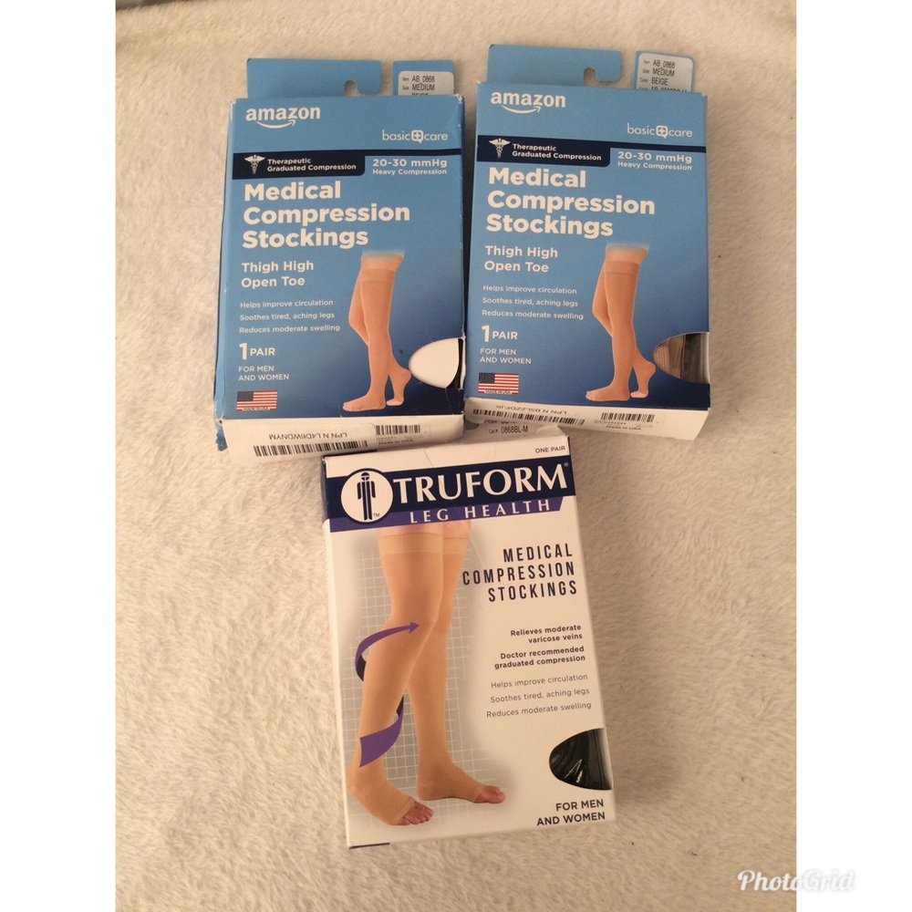 BUNDLE COMPRESSION STOCKINGS NWT - image 1
